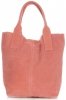 Kožené kabelka shopper bag Vittoria Gotti čokoládová V5190